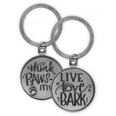 PAWSITIVE KEYCHAIN LIVE LOVE 