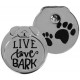 PAWSITIVE LAPEL PIN LIVE LOVE BARK