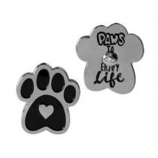 PAWSITIVE LAPEL PIN PAWS TO ENJOY LIFE
