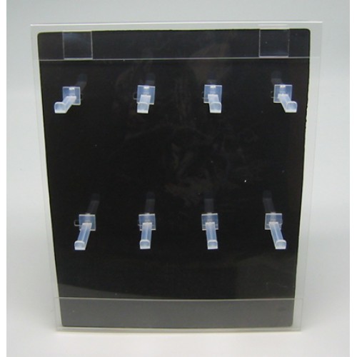 FREE STANDING PERSPEX 8 PEG DISPLAY STAND