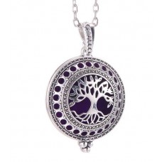 AROMATHERAPY DIFFUSER NECKLACE TREE OF LIFE  