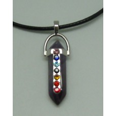 CHAKRA  AMETHYST GEMSTONE PENDANT