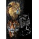 PRINT FRACTAL ART Big Cats
