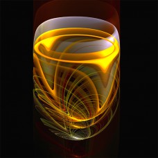 PRINT FRACTAL ART Glass Half Full