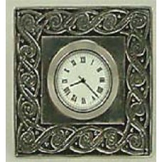 ENGLISH PEWTER CELTIC CLOCK SMALL