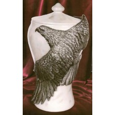 PEWTER URN SMALL EAGLES FLIGHT