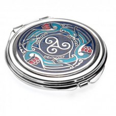 COMPACT MIRROR CELTIC TRISKELE & BIRDS