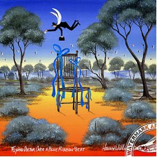 WATERMARK GREETING BLUE RIBBON SEAT