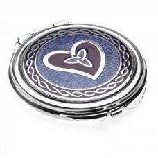 COMPACT MIRROR CELTIC TRISKELE HEART