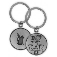 PAWSITIVE KEYCHAIN I LOVE MY CAT
