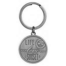 COASTAL KEY CHAIN LIFE LOVE SUNSET