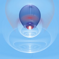 PRINT FRACTAL ART Blue Room Microscope