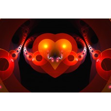 PRINT FRACTAL ART Chained Heart