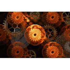 PRINT FRACTAL ART Cogs of Time