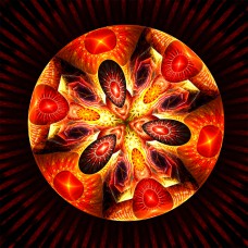 PRINT FRACTAL ART Olive Pizza