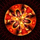 PRINT FRACTAL ART Olive Pizza