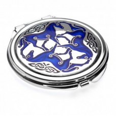 COMPACT MIRROR CELTIC HORSES