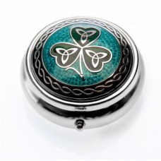 PILL BOX CELTIC SHAMROCK + TRINITY