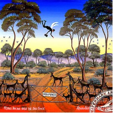 WATERMARK GREETING OVER THE DOG FENCE